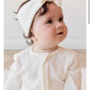 NWT Jamie Kay Organic Cotton Modal Lilian Headband- Milk
